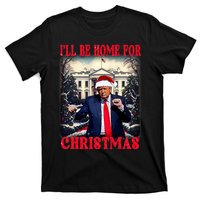 Dancing Funny Humorous Trump I’Ll Be Home For Christmas 2025 T-Shirt