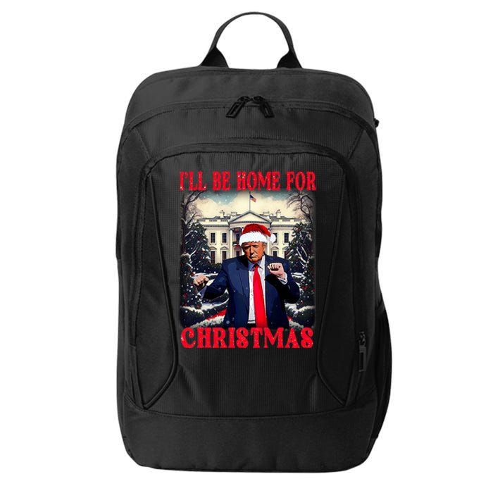 Dancing Funny Humorous Trump I’Ll Be Home For Christmas 2025 City Backpack