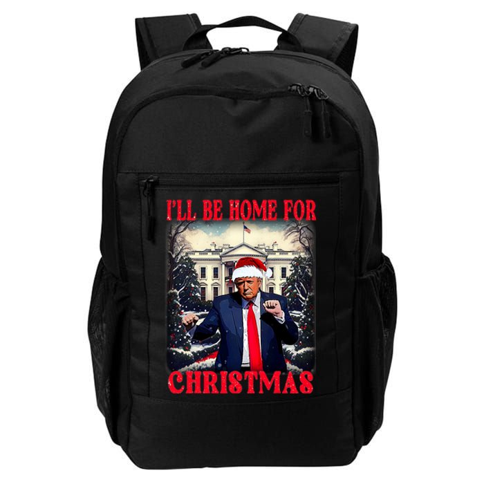 Dancing Funny Humorous Trump I’Ll Be Home For Christmas 2025 Daily Commute Backpack