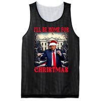 Dancing Funny Humorous Trump I’Ll Be Home For Christmas 2025 Mesh Reversible Basketball Jersey Tank