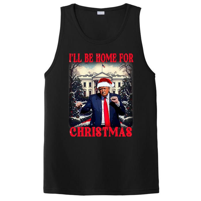 Dancing Funny Humorous Trump I’Ll Be Home For Christmas 2025 PosiCharge Competitor Tank