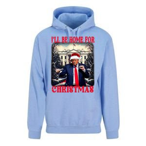 Dancing Funny Humorous Trump I’Ll Be Home For Christmas 2025 Unisex Surf Hoodie