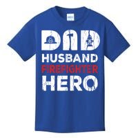 Dad Firefighter Hero Fathers Day Cool Gift Kids T-Shirt