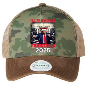 Dancing Funny Humorous Trump I’Ll Be Home For Christmas 2025 Legacy Tie Dye Trucker Hat