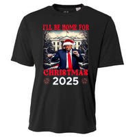 Dancing Funny Humorous Trump I’Ll Be Home For Christmas 2025 Cooling Performance Crew T-Shirt