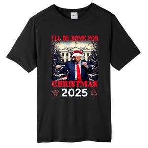 Dancing Funny Humorous Trump I’Ll Be Home For Christmas 2025 Tall Fusion ChromaSoft Performance T-Shirt