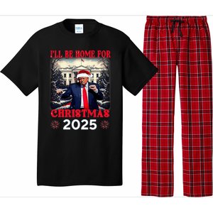 Dancing Funny Humorous Trump I’Ll Be Home For Christmas 2025 Pajama Set