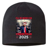 Dancing Funny Humorous Trump I’Ll Be Home For Christmas 2025 Sustainable Beanie