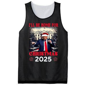 Dancing Funny Humorous Trump I’Ll Be Home For Christmas 2025 Mesh Reversible Basketball Jersey Tank