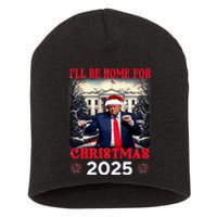 Dancing Funny Humorous Trump I’Ll Be Home For Christmas 2025 Short Acrylic Beanie