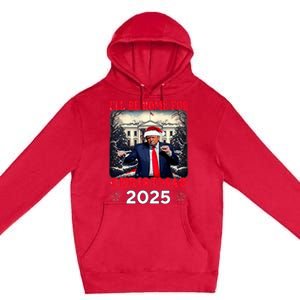 Dancing Funny Humorous Trump I’Ll Be Home For Christmas 2025 Premium Pullover Hoodie