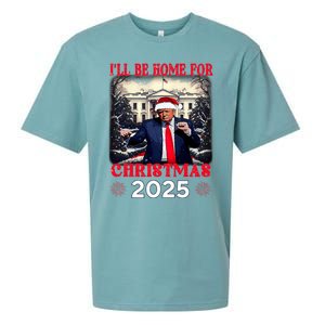 Dancing Funny Humorous Trump I’Ll Be Home For Christmas 2025 Sueded Cloud Jersey T-Shirt