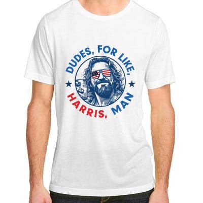 Dudes For Harris Kamala 2024 Madam President Democrat Adult ChromaSoft Performance T-Shirt