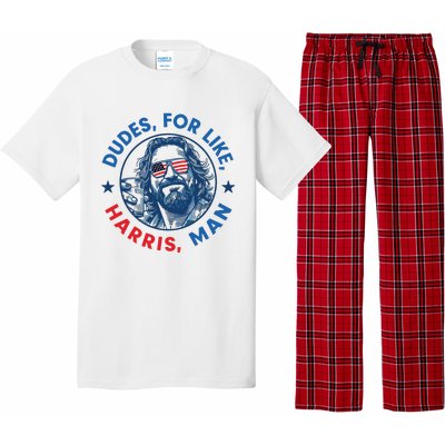 Dudes For Harris Kamala 2024 Madam President Democrat Pajama Set