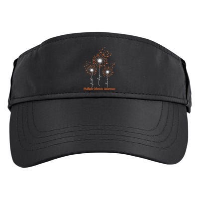 Dandelion Faith Hope Love Ms Multiple Sclerosis Awareness Adult Drive Performance Visor