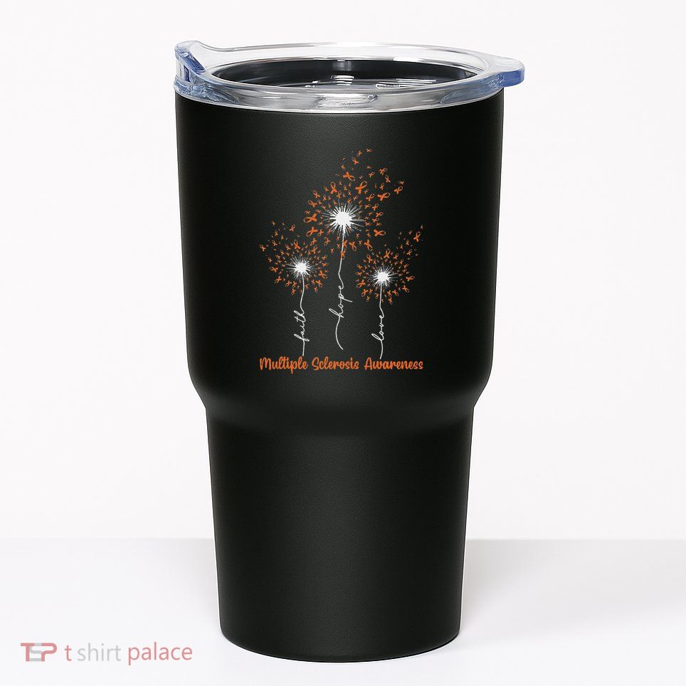 Dandelion Faith Hope Love Ms Multiple Sclerosis Awareness Tumbler