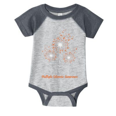 Dandelion Faith Hope Love Ms Multiple Sclerosis Awareness Infant Baby Jersey Bodysuit