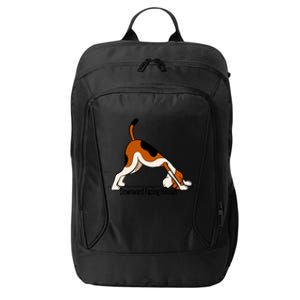 Downward Facing Hu Meaningful Gift Funny Dog Yoga Funny Gift City Backpack