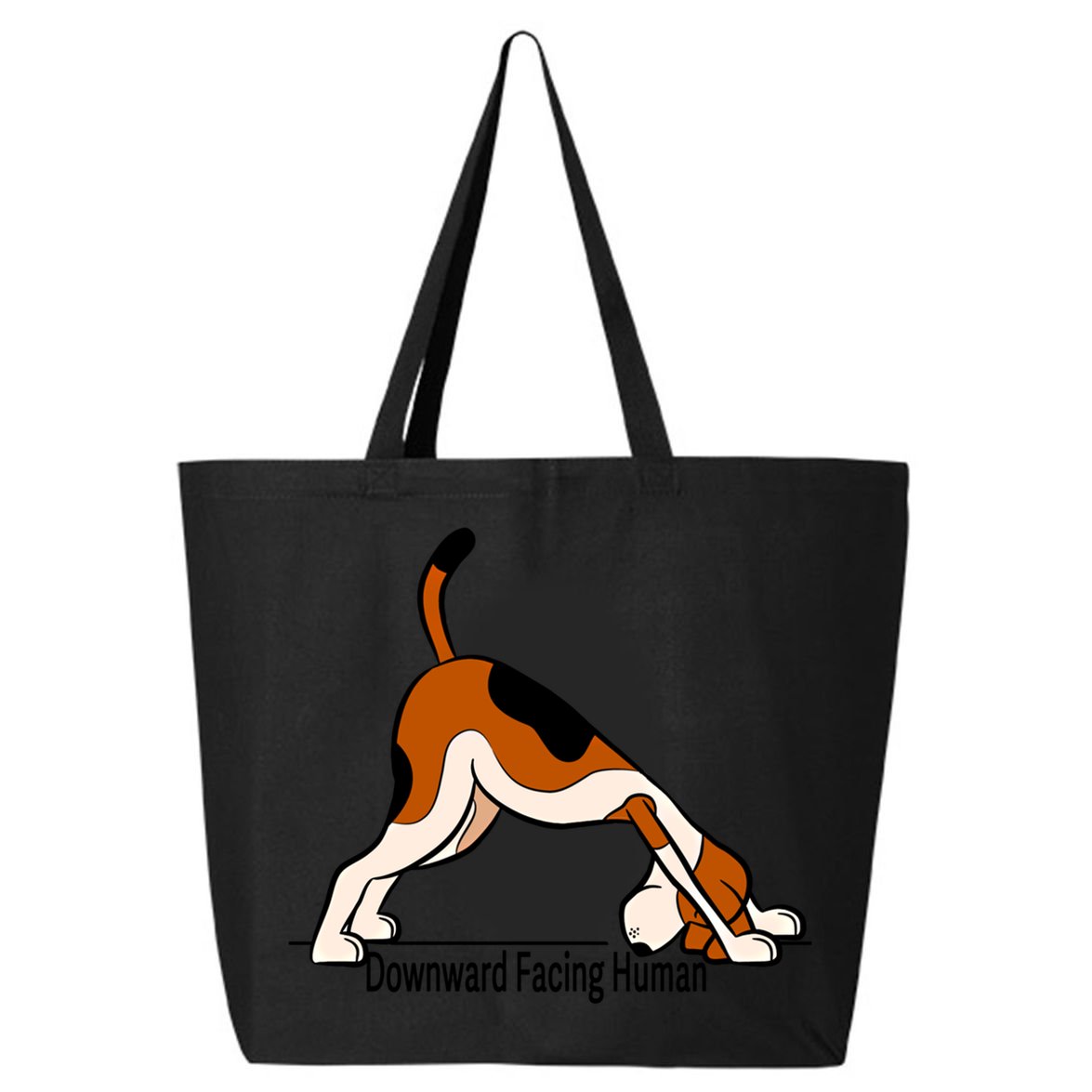 Downward Facing Hu Meaningful Gift Funny Dog Yoga Funny Gift 25L Jumbo Tote