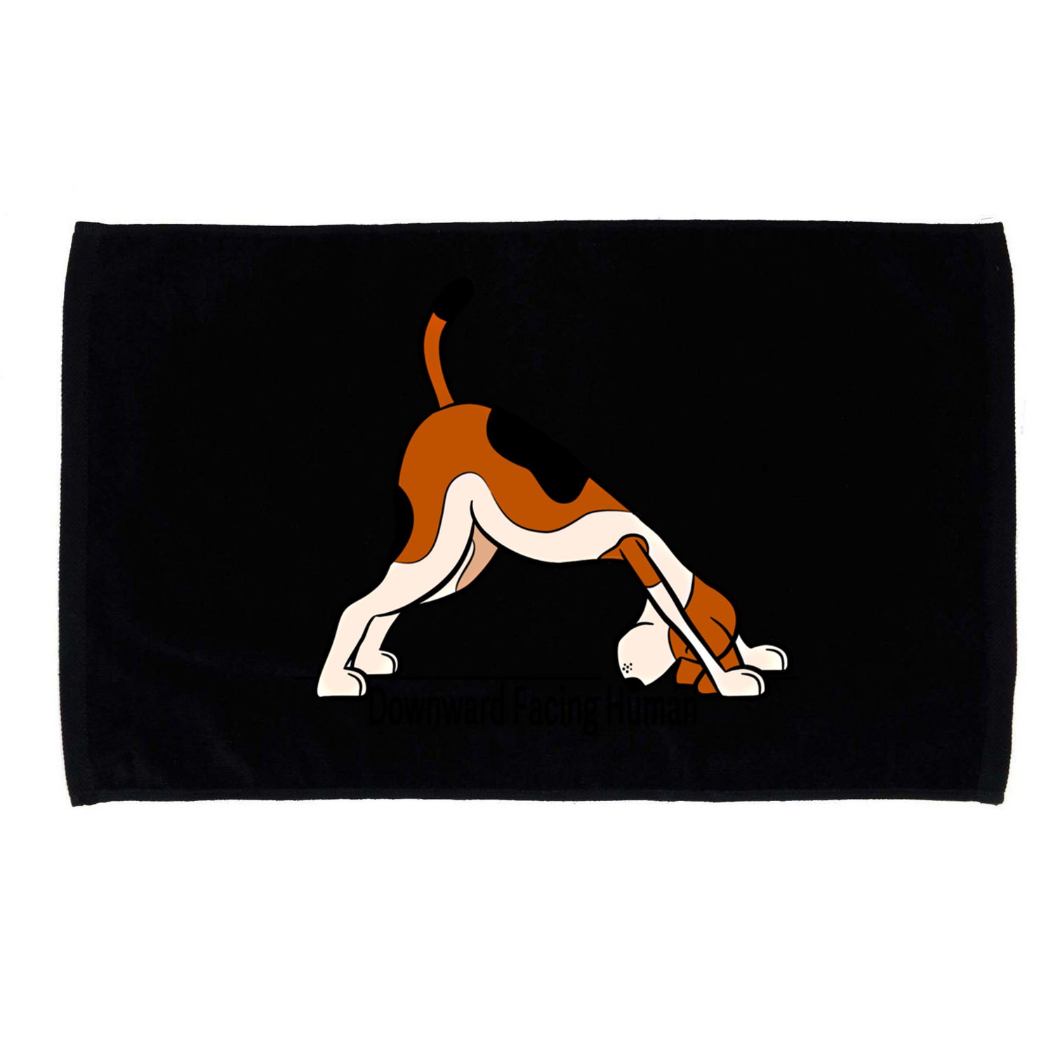 Downward Facing Hu Meaningful Gift Funny Dog Yoga Funny Gift Microfiber Hand Towel