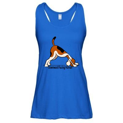 Downward Facing Hu Meaningful Gift Funny Dog Yoga Funny Gift Ladies Essential Flowy Tank