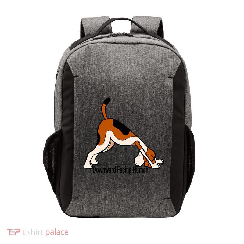 Downward Facing Hu Meaningful Gift Funny Dog Yoga Funny Gift Vector Backpack