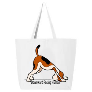 Downward Facing Hu Meaningful Gift Funny Dog Yoga Funny Gift 25L Jumbo Tote