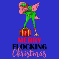 Dabbing Flamingo Holiday Elf Merry Flocking Christmas Pun Gift 16 in Basic Backpack