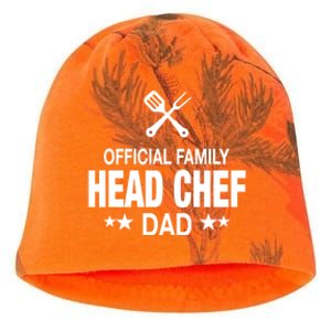 Dad Family Head Chef Funny Cooking Dad Gift Kati - Camo Knit Beanie