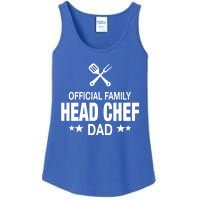 Dad Family Head Chef Funny Cooking Dad Gift Ladies Essential Tank