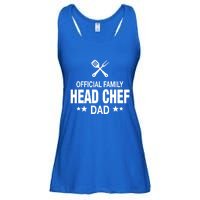 Dad Family Head Chef Funny Cooking Dad Gift Ladies Essential Flowy Tank