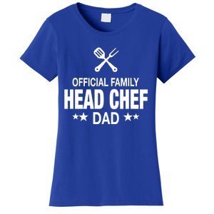 Dad Family Head Chef Funny Cooking Dad Gift Women's T-Shirt