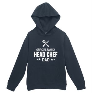 Dad Family Head Chef Funny Cooking Dad Gift Urban Pullover Hoodie