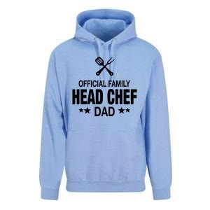 Dad Family Head Chef Funny Cooking Dad Gift Unisex Surf Hoodie