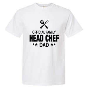 Dad Family Head Chef Funny Cooking Dad Gift Garment-Dyed Heavyweight T-Shirt