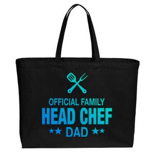 Dad Family Head Chef Funny Cooking Dad Cute Gift Cotton Canvas Jumbo Tote