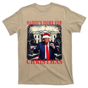 Dancing Funny Humorous Trump Daddys Home For Christmas T-Shirt