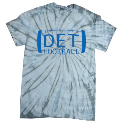 Detroit Football Honolulu Blue & Silver Fan Tie-Dye T-Shirt