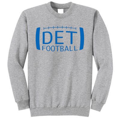 Detroit Football Honolulu Blue & Silver Fan Tall Sweatshirt