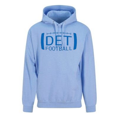 Detroit Football Honolulu Blue & Silver Fan Unisex Surf Hoodie