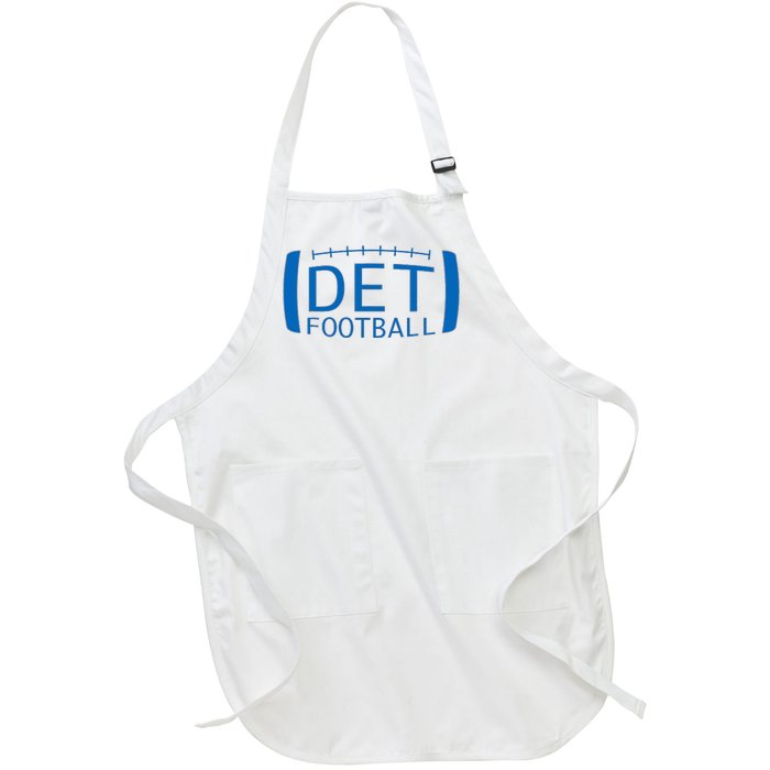 Detroit Football Honolulu Blue & Silver Fan Full-Length Apron With Pockets