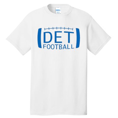 Detroit Football Honolulu Blue & Silver Fan Tall T-Shirt