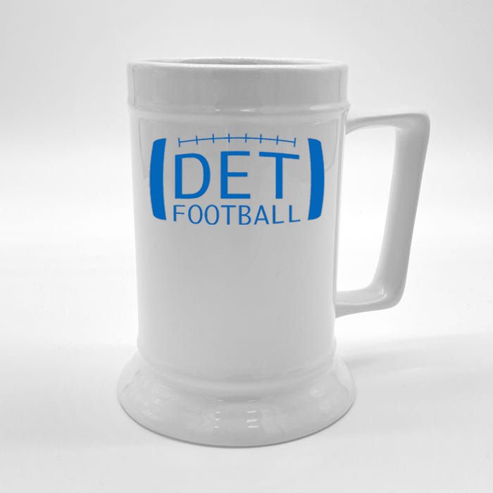 Detroit Football Honolulu Blue & Silver Fan Beer Stein