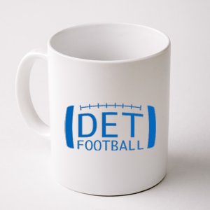 Detroit Football Honolulu Blue & Silver Fan Coffee Mug