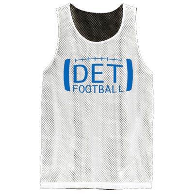 Detroit Football Honolulu Blue & Silver Fan Mesh Reversible Basketball Jersey Tank