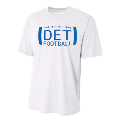 Detroit Football Honolulu Blue & Silver Fan Performance Sprint T-Shirt