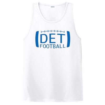 Detroit Football Honolulu Blue & Silver Fan PosiCharge Competitor Tank