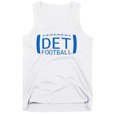 Detroit Football Honolulu Blue & Silver Fan Tank Top