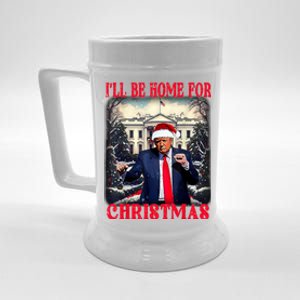 Dancing Funny Humorous Trump I’Ll Be Home For Christmas 2025 Beer Stein