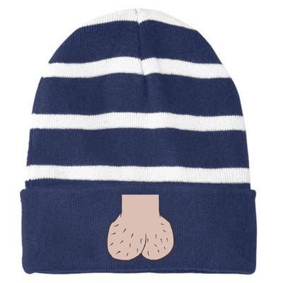 Dickhead Funny Halloween Dick Head Costume Tee Funny Striped Beanie with Solid Band